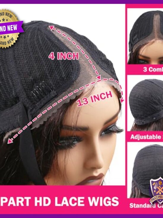 30 Inch Straight Human Hair Lace Front Wig Glueless Pre Plucked main image 5